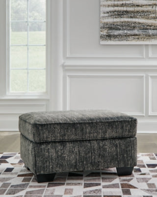 Ashley Lonoke Gunmetal Ottoman