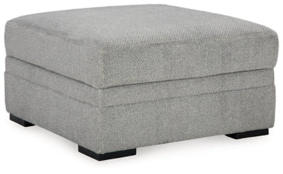 Ashley Casselbury Cement Ottoman With Storage