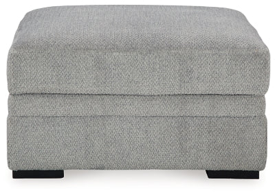 Ashley Casselbury Cement Ottoman With Storage