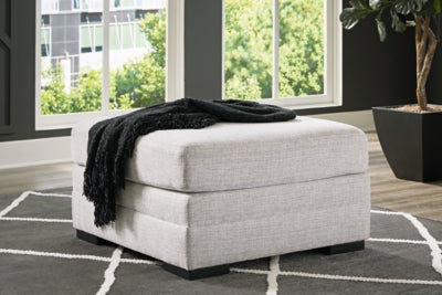 Benchcraft Koralynn Stone Oversized Accent Ottoman