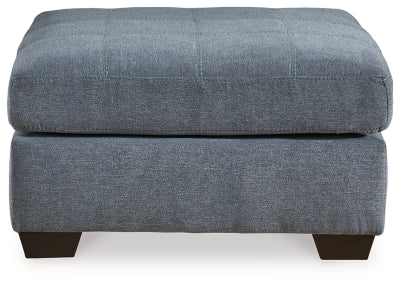 Ashley Marleton Denim Oversized Accent Ottoman