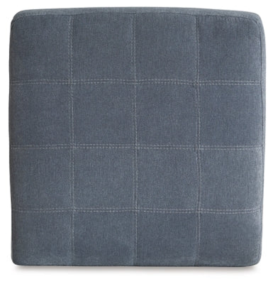 Ashley Marleton Denim Oversized Accent Ottoman