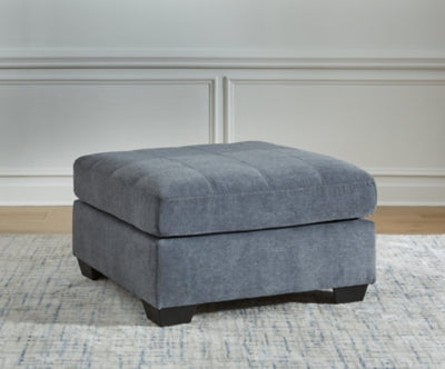 Ashley Marleton Denim Oversized Accent Ottoman