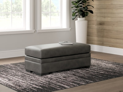 Ashley Dara Park Shadow Oversized Accent Ottoman