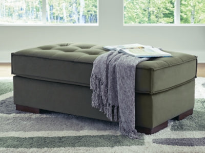 Ashley Chalcombe Olive Oversized Accent Ottoman