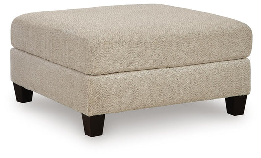 Benchcraft Steelwater Retreat Latte Oversized Accent Ottoman