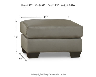 Ashley Darcy Cobblestone Ottoman