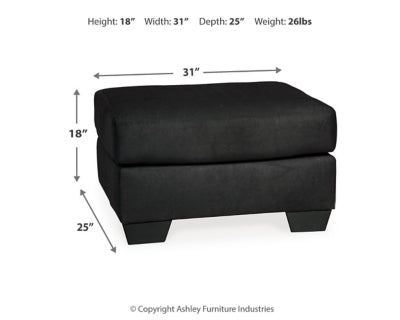 Ashley Darcy Black Ottoman