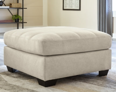 Benchcraft Falkirk Parchment Oversized Accent Ottoman