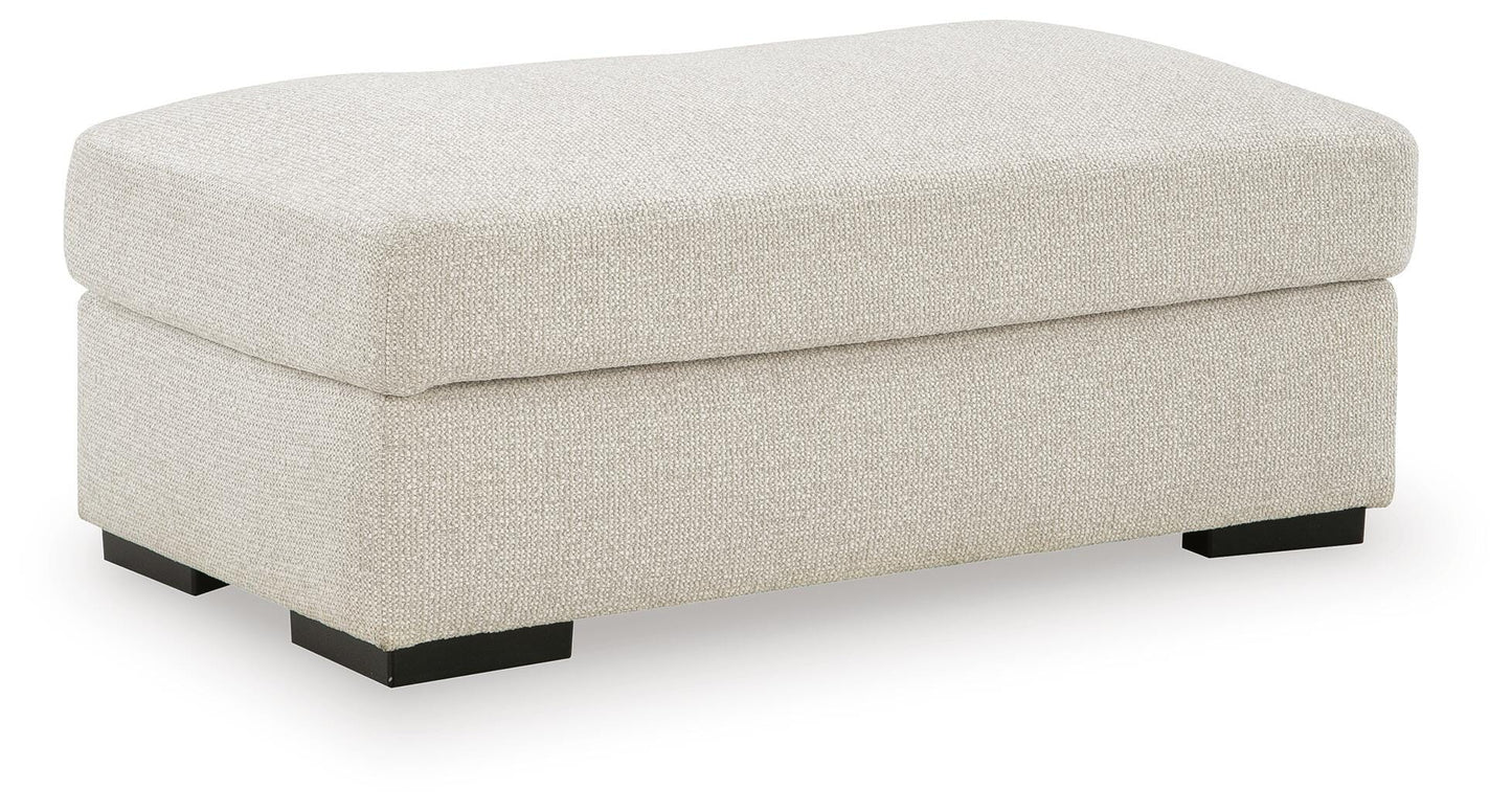 Ashley Evanley Linen Ottoman