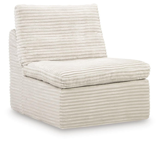 Ashley Canefield Ivory Armless Chair