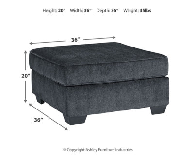 Ashley Altari Slate Oversized Accent Ottoman