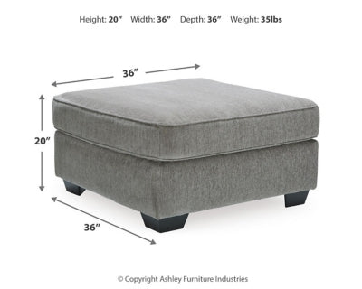 Ashley Altari Alloy Oversized Accent Ottoman