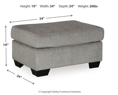 Ashley Altari Alloy Ottoman