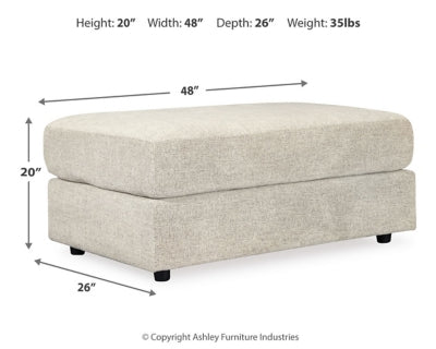 Ashley Soletren Stone Oversized Ottoman