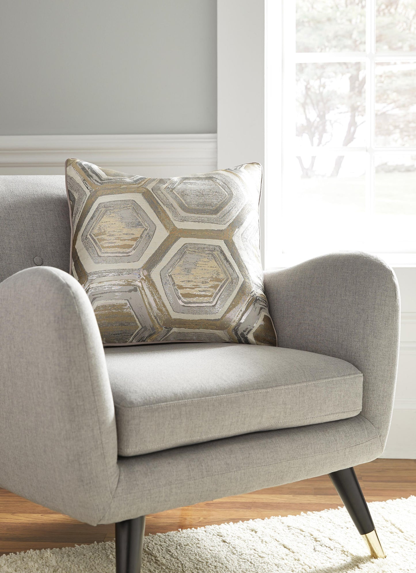 Ashley Meiling Metallic Pillow