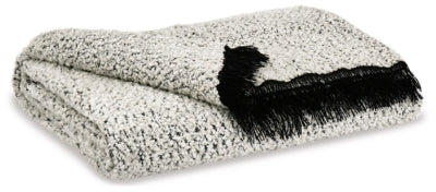 Ashley Leonita Black White Throw