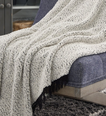 Ashley Leonita Black White Throw (Set of 3)