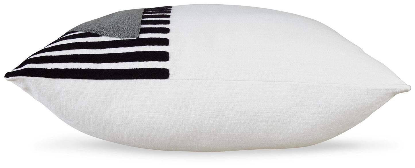Ashley Longsum Black White Honey Pillow