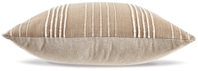 Ashley Benbert Tan White Pillow