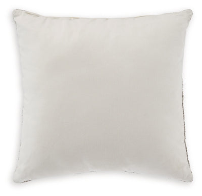 Ashley Carddon Brown White Pillow
