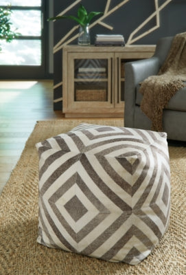Ashley Hartselle Brown Pouf