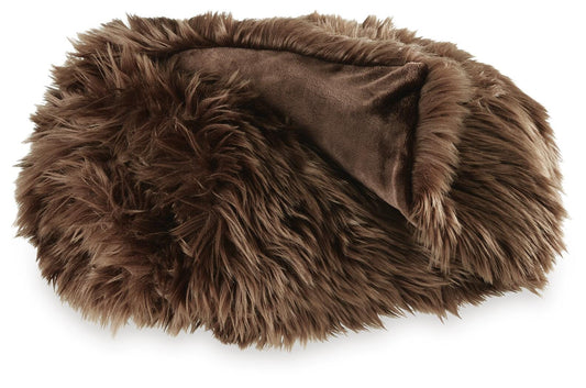 Ashley Bellethrone Brown Throw