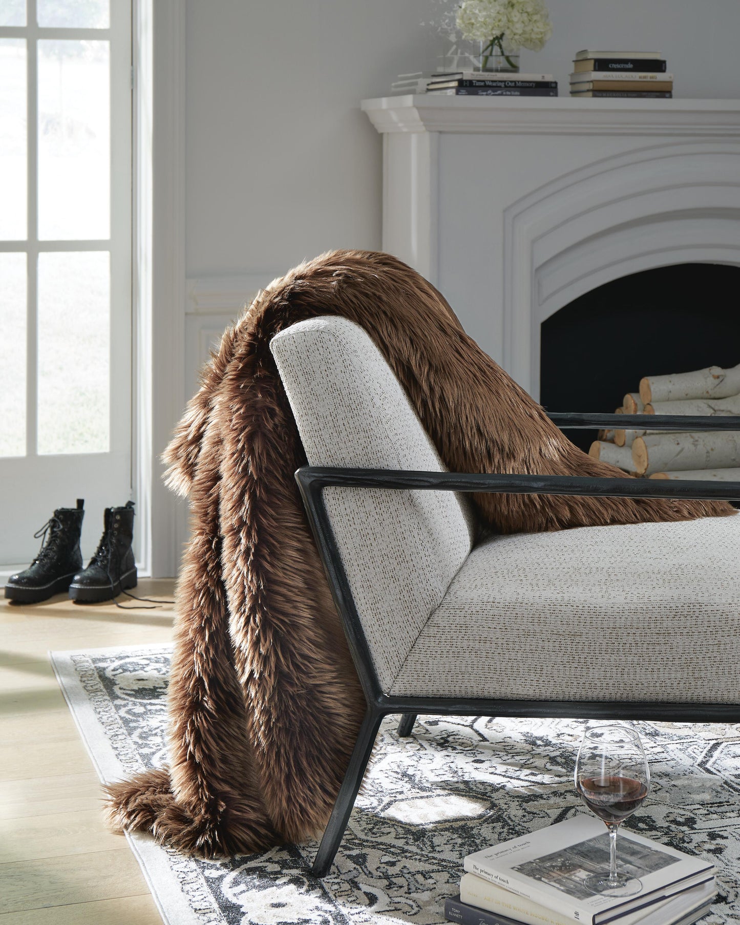 Ashley Bellethrone Brown Throw