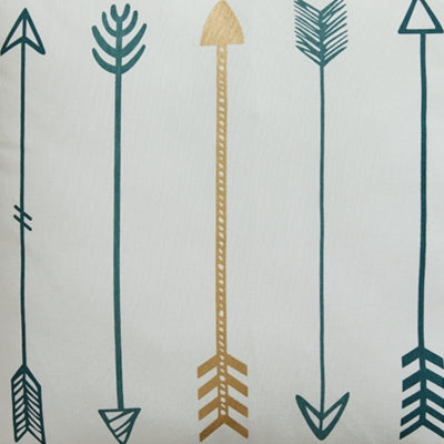 Ashley Gyldan White Teal Gold Pillow