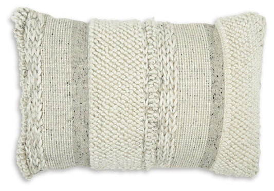 Ashley Standon Gray White Pillow