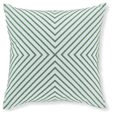 Ashley Bellvale Green White Pillow
