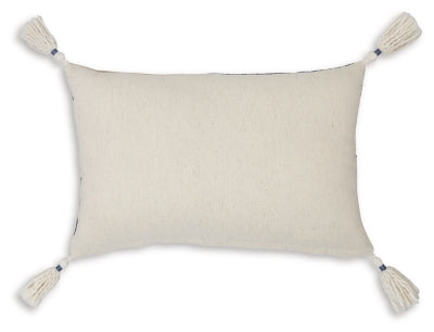 Ashley Winbury Blue Tan White Pillow