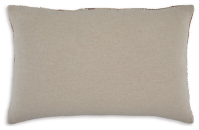 Ashley Aprover Rust Gray White Pillow