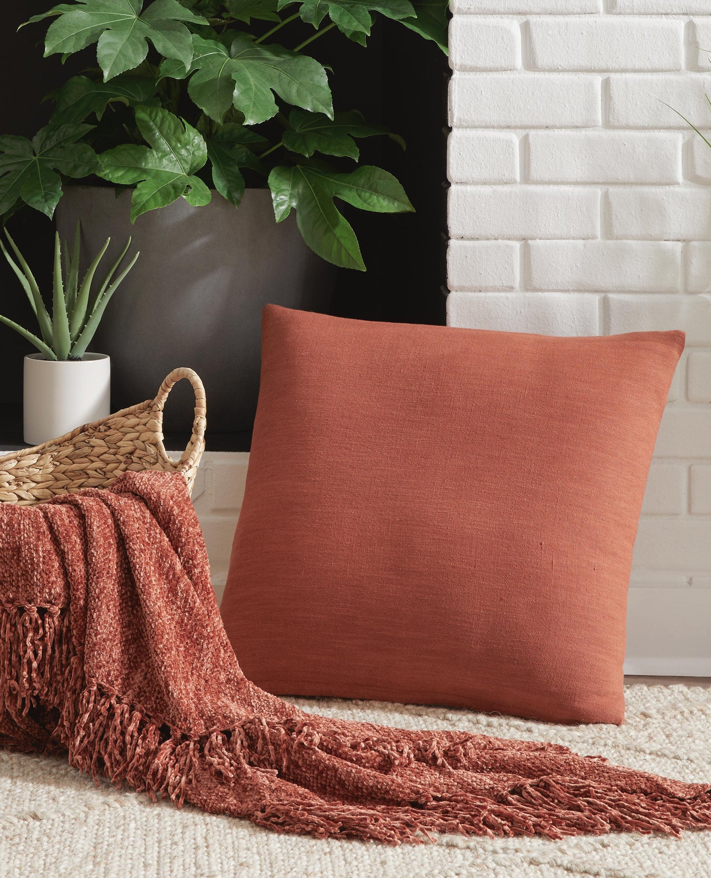 Ashley Thaneville Rust Pillow