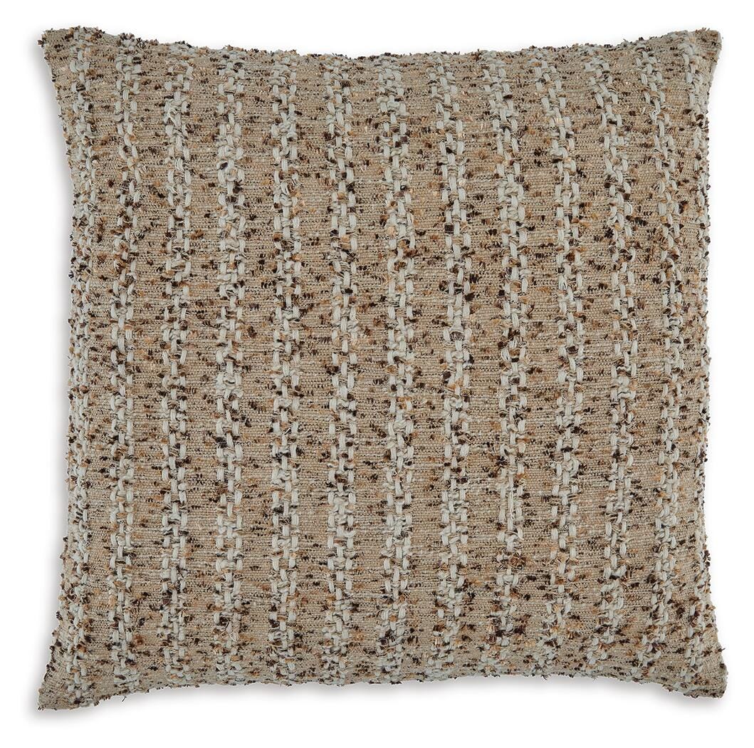 Ashley Vorlane Tan Brown White Pillow