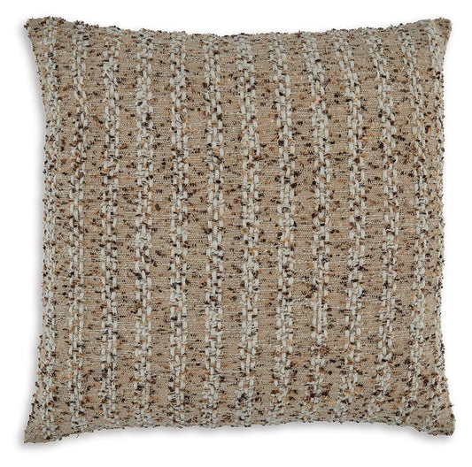 Ashley Vorlane Tan Brown White Pillow