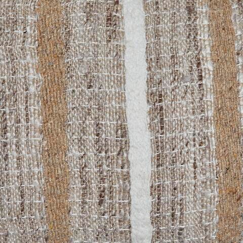 Ashley Benish Tan Brown White Pillow