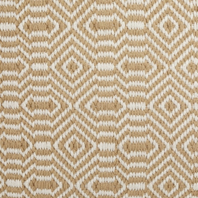 Ashley Adamont Tan Ivory Pouf