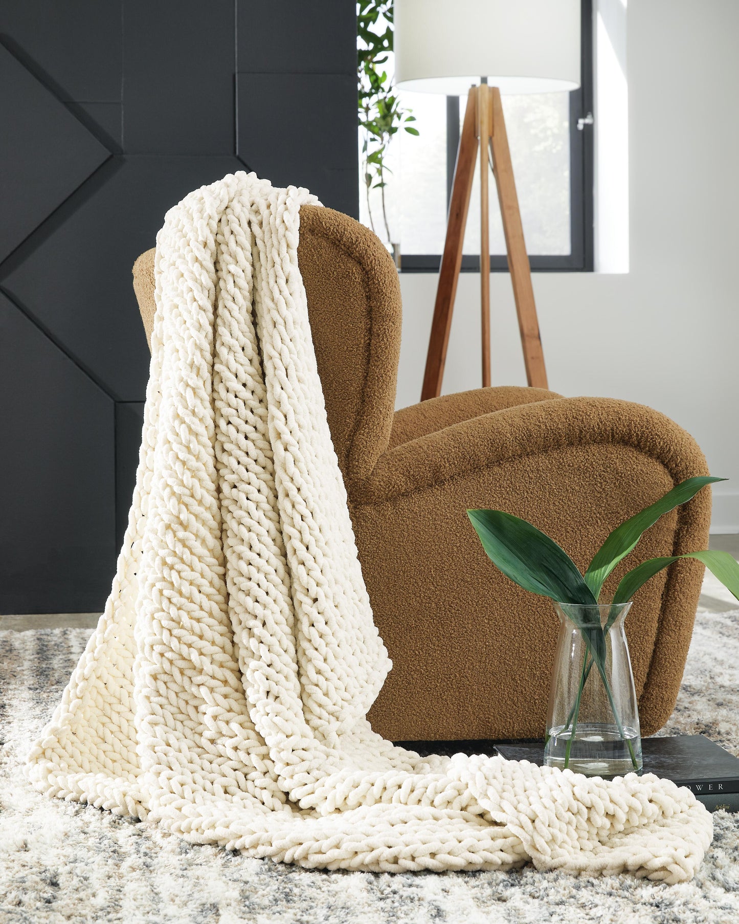 Ashley Chaddon Ivory Throw