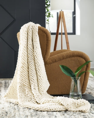 Ashley Chaddon Ivory Throw