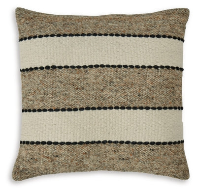 Ashley Rueford Brown Black Natural Pillow (Set of 4)