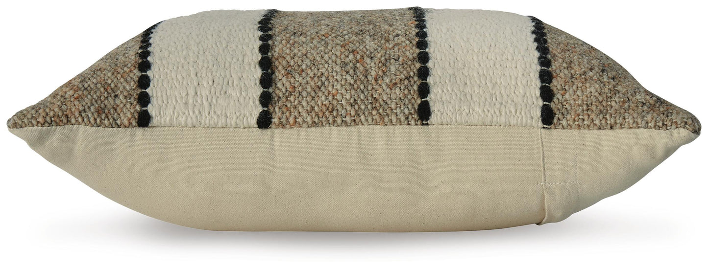 Ashley Rueford Brown Black Natural Pillow