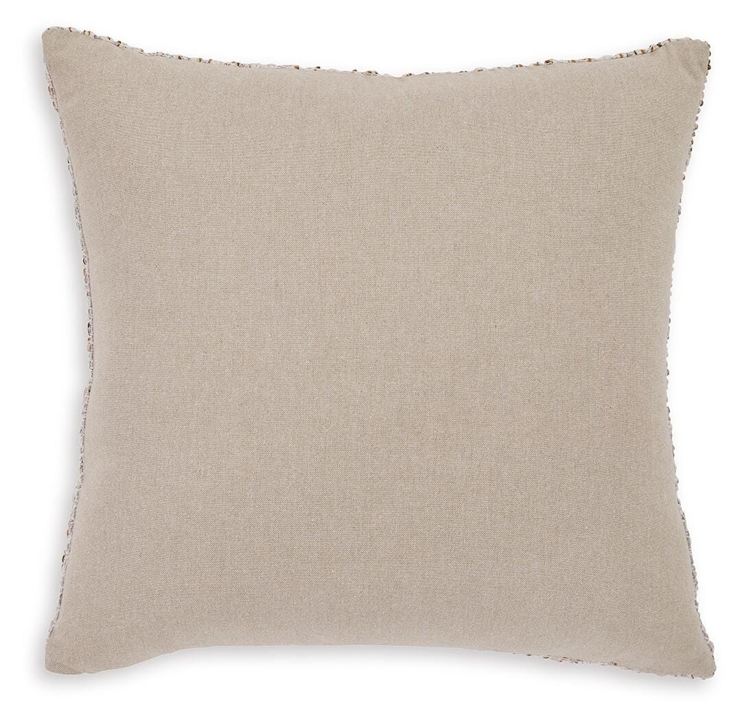 Ashley Abler Ivory Gray Gold Pillow