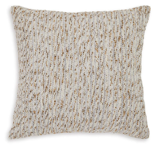 Ashley Abler Ivory Gray Gold Pillow