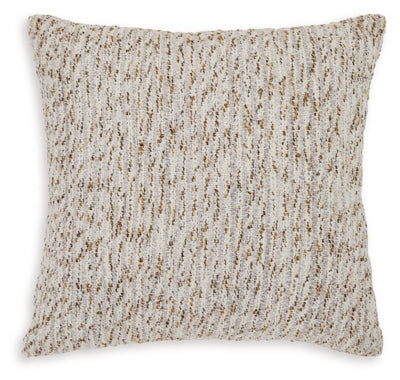 Ashley Abler Ivory Gray Gold Pillow