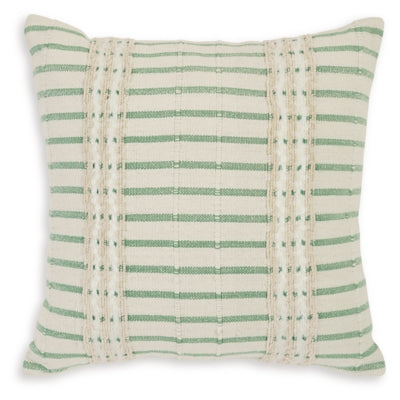 Ashley Rowton White Green Pillow (Set of 4)