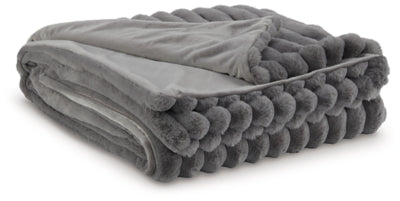 Ashley Alsonwell Gray Throw (Set of 3)