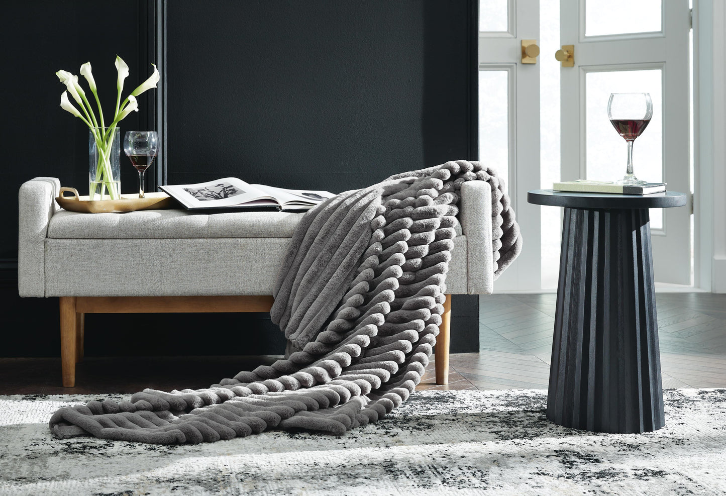 Ashley Alsonwell Gray Throw