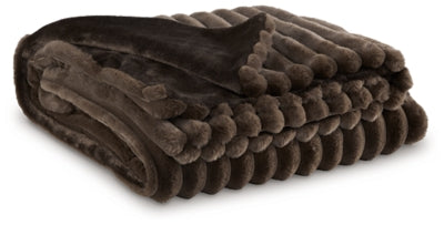Ashley Alsonwell Brown Throw (Set of 3)