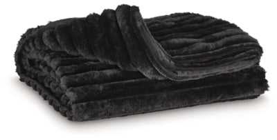 Ashley Alsonwell Black Throw (Set of 3)